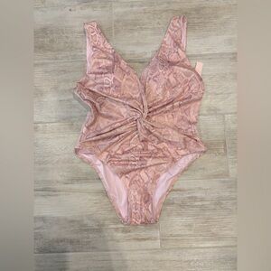 Victoria's Secret New with tags NWT VS Snakeskin Plunge One Piece